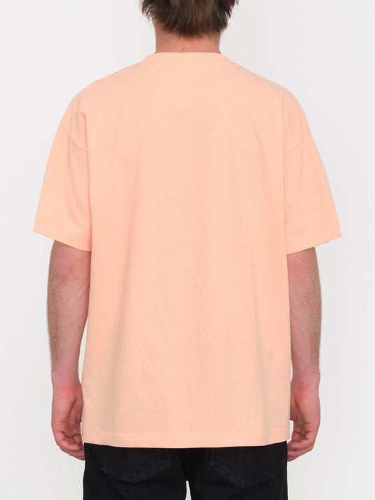 Volcom Men's Arthur Longo 3 Loose Fit T-Shirt Salmon A4312414_SLM