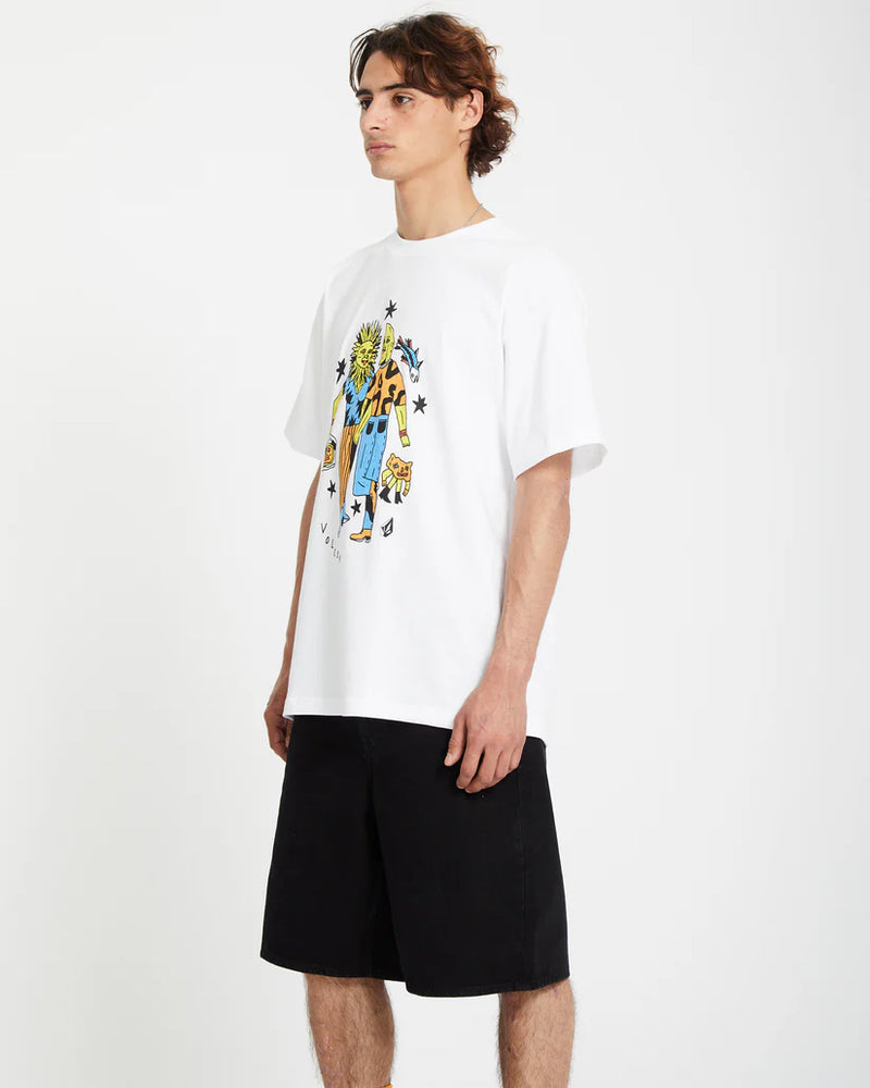 Load image into Gallery viewer, Volcom Unisex Bob Mollema 3 T-Shirt White A4312555_WHT
