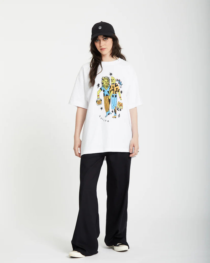 Load image into Gallery viewer, Volcom Unisex Bob Mollema 3 T-Shirt White A4312555_WHT
