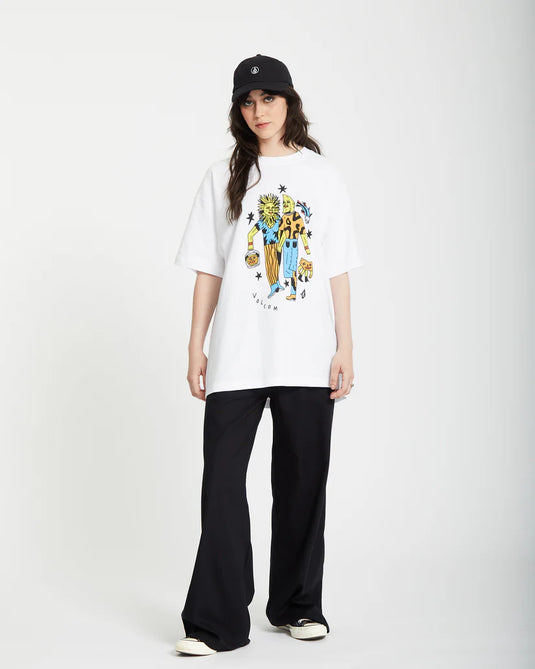 Volcom Unisex Bob Mollema 3 T-Shirt White A4312555_WHT