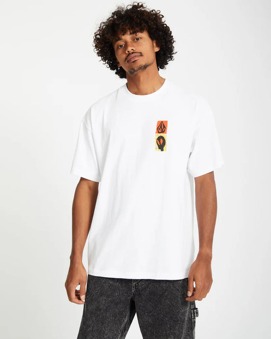 Volcom Men's Gonyvaders T-Shirt White A4312556_WHT