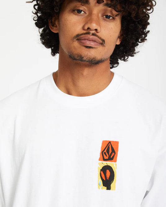 Volcom Men's Gonyvaders T-Shirt White A4312556_WHT