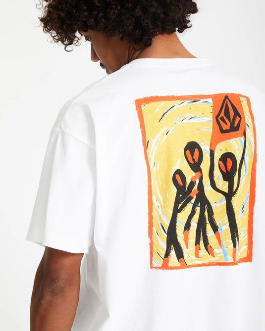 Volcom Men's Gonyvaders T-Shirt White A4312556_WHT