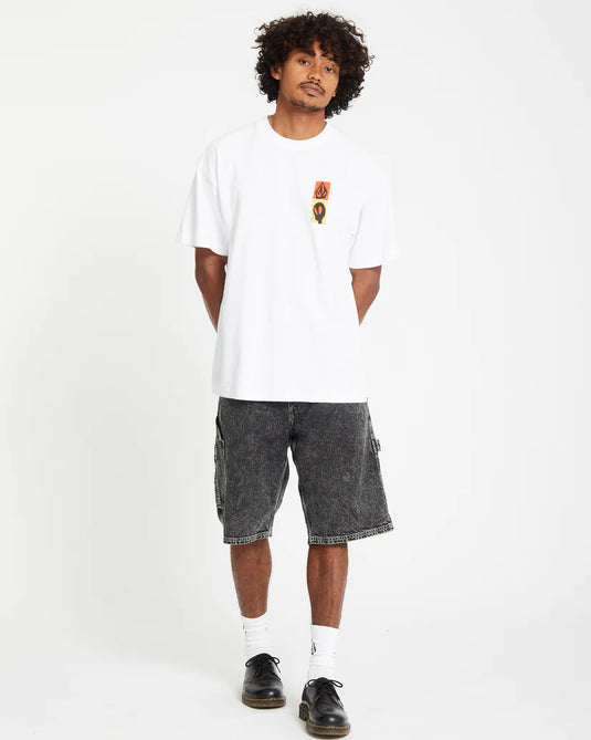 Volcom Men's Gonyvaders T-Shirt White A4312556_WHT