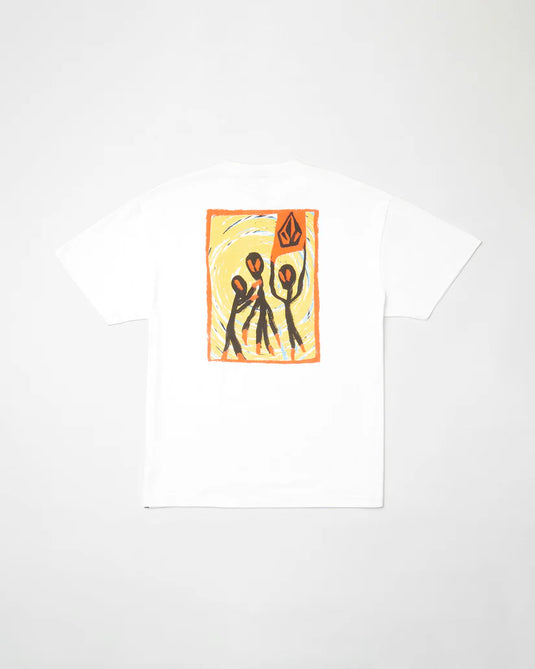 Volcom Men's Gonyvaders T-Shirt White A4312556_WHT