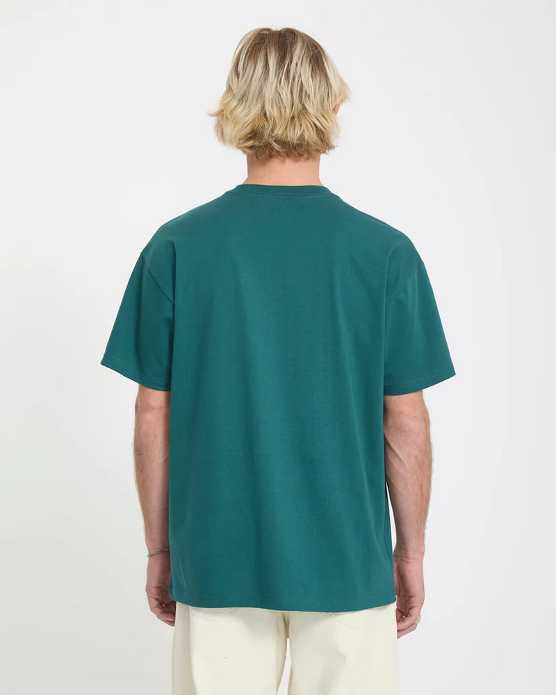 Load image into Gallery viewer, Volcom Men's Charmed Brains T-Shirt Rifle Green A4312663_RFG
