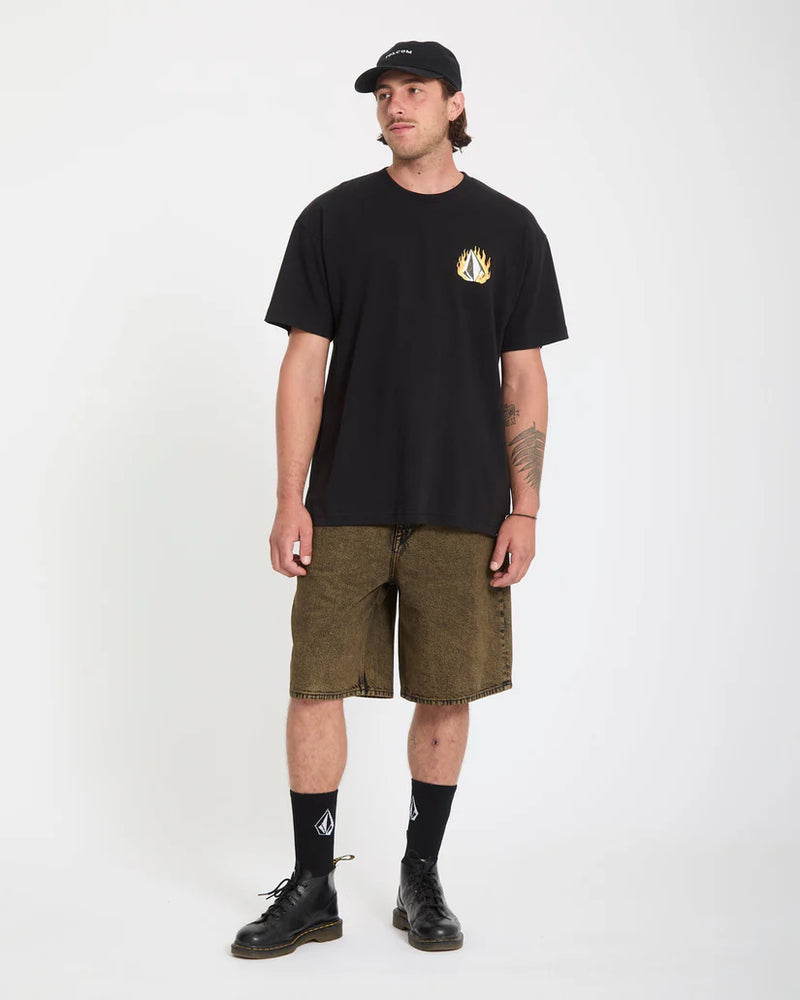 Load image into Gallery viewer, Volcom Men's Double Fantasy T-Shirt Black A4312671_BLK
