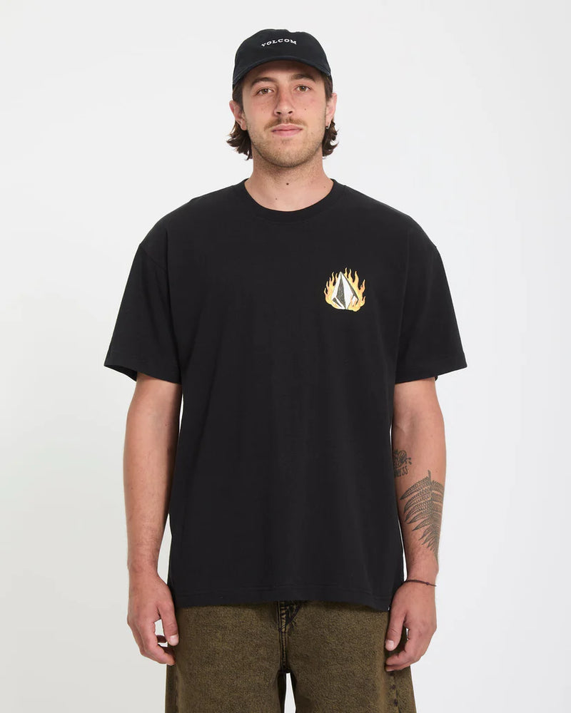 Load image into Gallery viewer, Volcom Men's Double Fantasy T-Shirt Black A4312671_BLK
