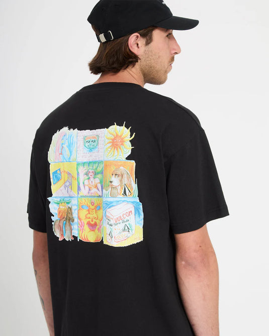 Volcom Men's Double Fantasy T-Shirt Black A4312671_BLK