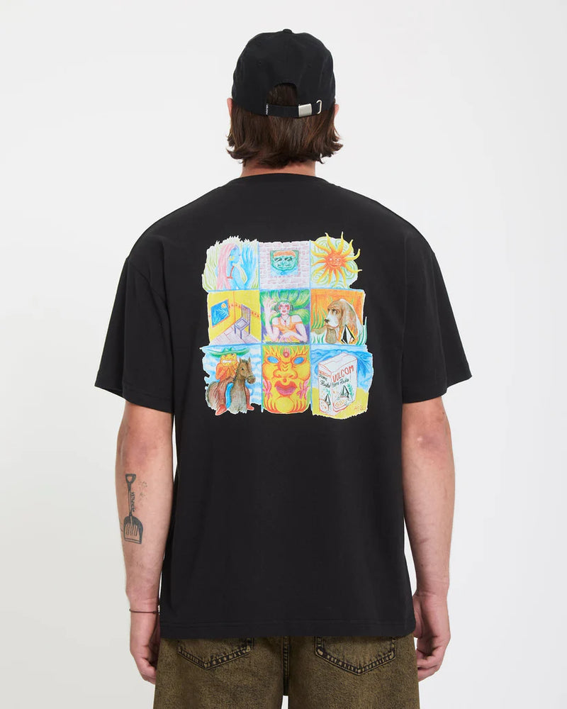 Load image into Gallery viewer, Volcom Men's Double Fantasy T-Shirt Black A4312671_BLK
