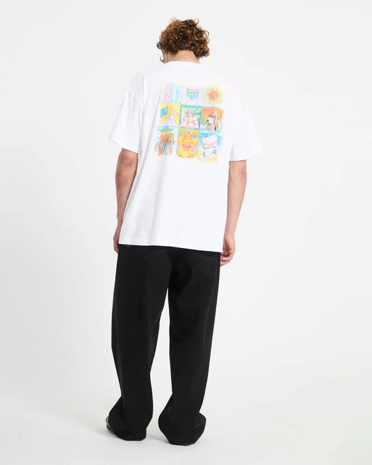 Volcom Men's Double Fantasy T-Shirt White A4312671_WHT