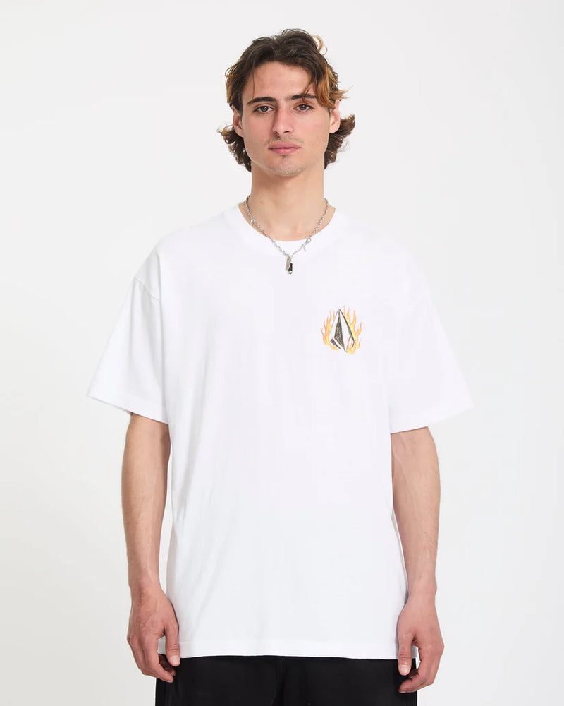 Load image into Gallery viewer, Volcom Men's Double Fantasy T-Shirt White A4312671_WHT
