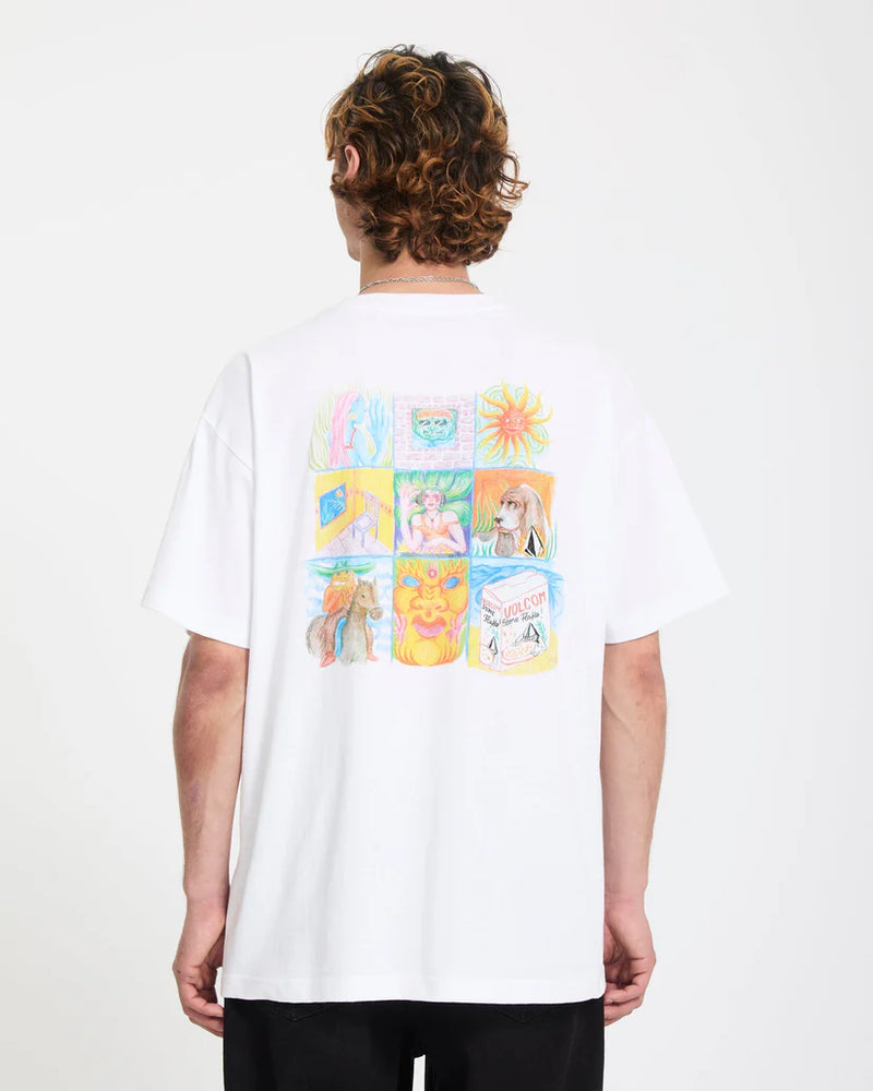 Load image into Gallery viewer, Volcom Men's Double Fantasy T-Shirt White A4312671_WHT

