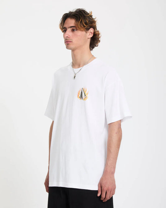 Volcom Men's Double Fantasy T-Shirt White A4312671_WHT