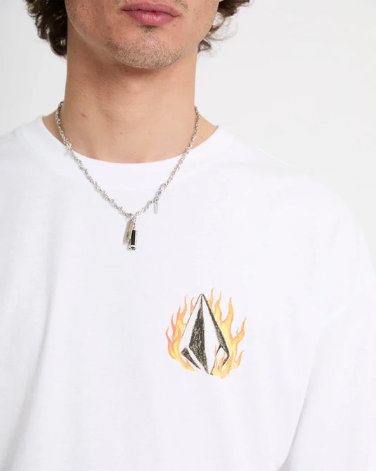 Volcom Men's Double Fantasy T-Shirt White A4312671_WHT
