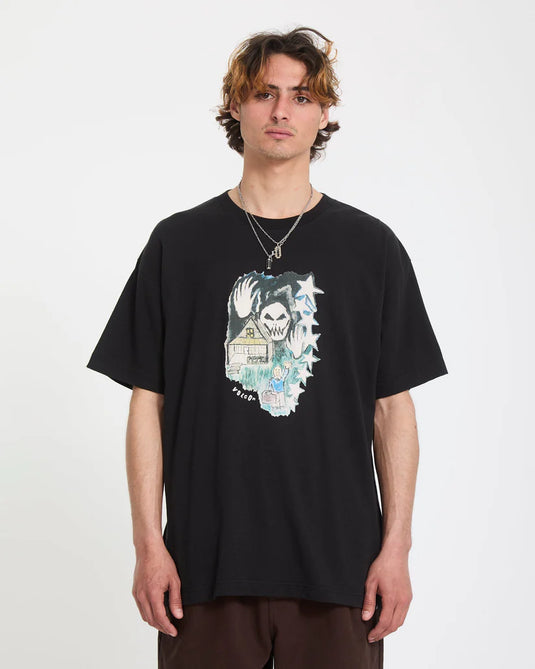 Volcom Men's Issam Auptel T-Shirt Black A4312674_BLK