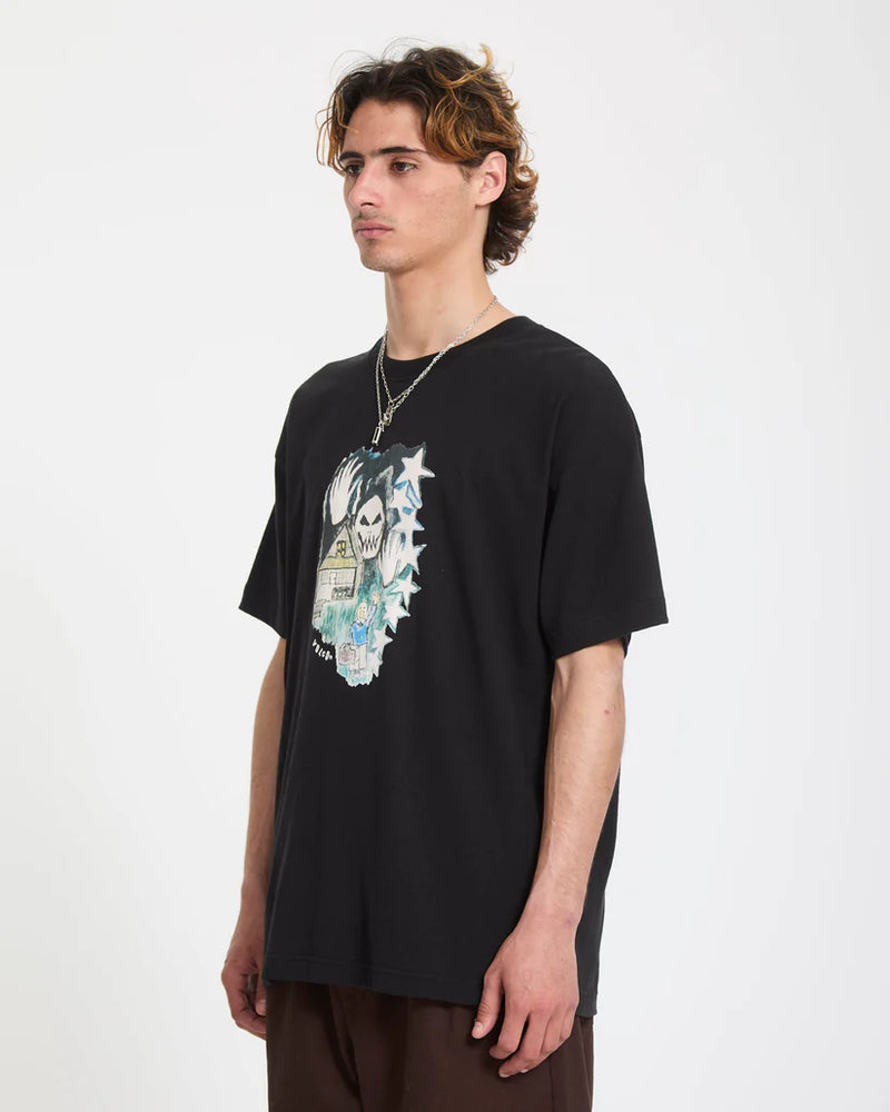 Load image into Gallery viewer, Volcom Men's Issam Auptel T-Shirt Black A4312674_BLK
