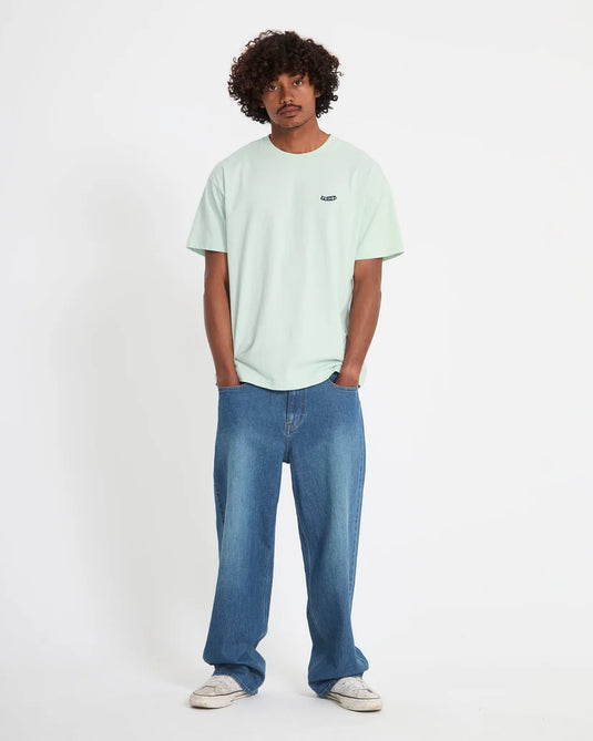 Volcom Men's Pistol Stone T-Shirt Pale Aqua A4312675_PAQ