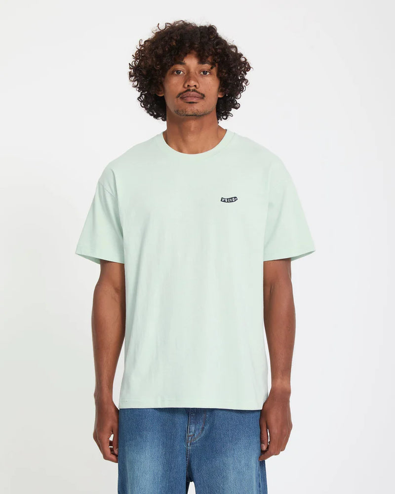 Load image into Gallery viewer, Volcom Men's Pistol Stone T-Shirt Pale Aqua A4312675_PAQ
