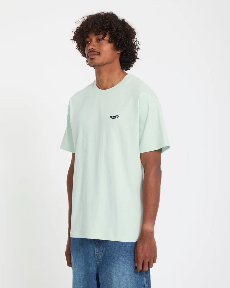 Load image into Gallery viewer, Volcom Men's Pistol Stone T-Shirt Pale Aqua A4312675_PAQ
