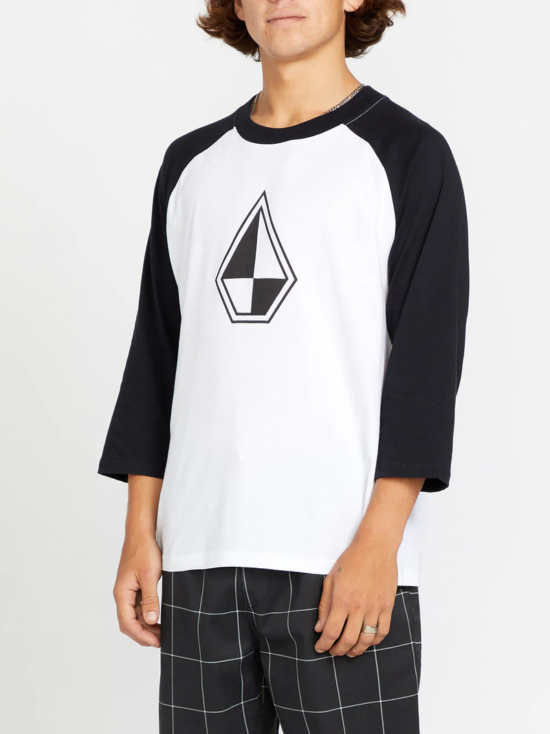 Load image into Gallery viewer, Volcom X Schroff Men&#39;s 3/4 Raglan T-Shirt White A4322405_WHT
