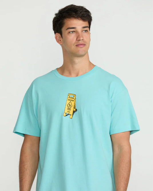 Volcom Men's Dance Floor T-Shirt Poolside A4322505_PSD