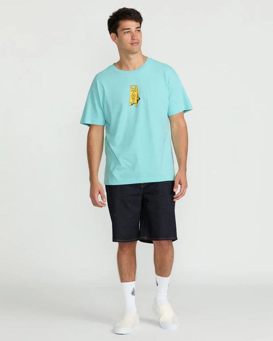 Volcom Men's Dance Floor T-Shirt Poolside A4322505_PSD