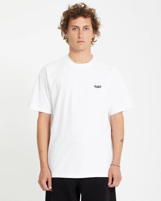 Volcom Unisex Pistol Stone T-Shirt White A4332308_WHT