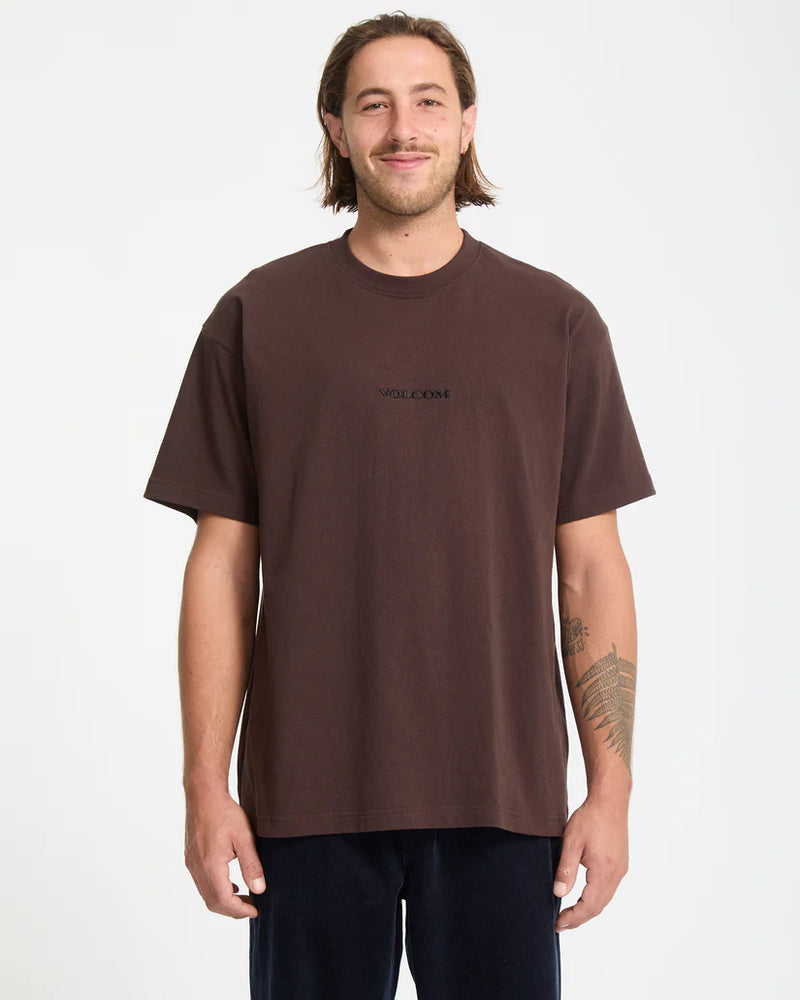 Load image into Gallery viewer, Volcom Men&#39;s Volcom Stone T-Shirt Cacao A4332409-CAO
