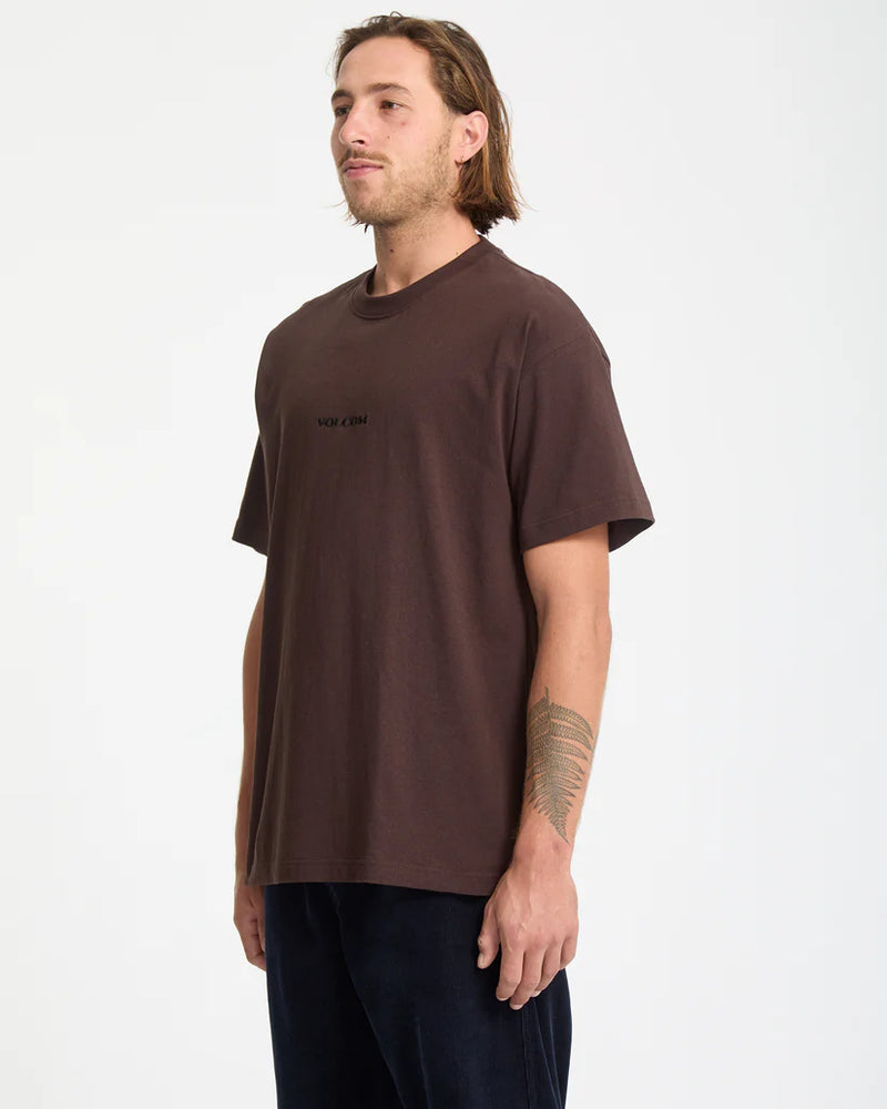 Load image into Gallery viewer, Volcom Men&#39;s Volcom Stone T-Shirt Cacao A4332409-CAO
