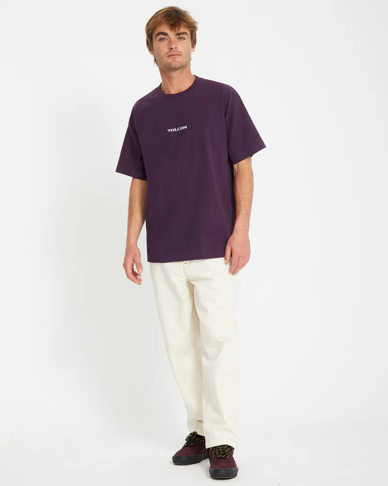 Load image into Gallery viewer, Volcom Men&#39;s Stone T-Shirt Grape Royal A4332409_GPR
