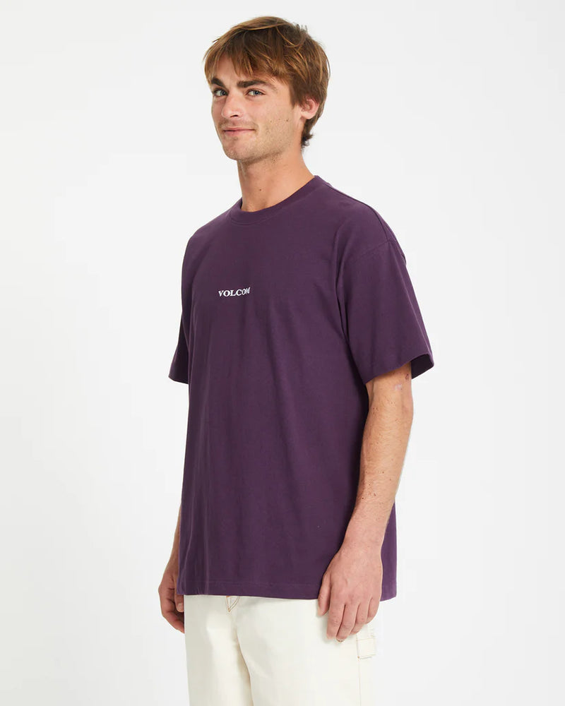 Load image into Gallery viewer, Volcom Men&#39;s Stone T-Shirt Grape Royal A4332409_GPR
