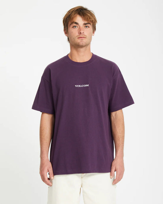 Volcom Men's Stone T-Shirt Grape Royal A4332409_GPR