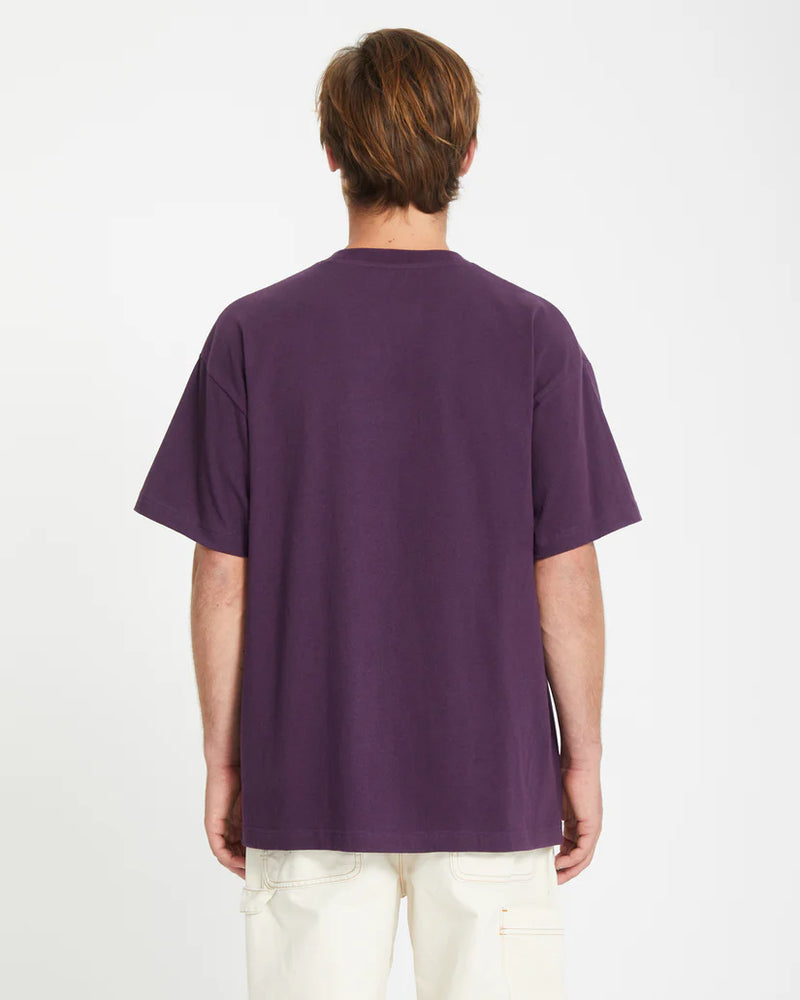 Load image into Gallery viewer, Volcom Men&#39;s Stone T-Shirt Grape Royal A4332409_GPR
