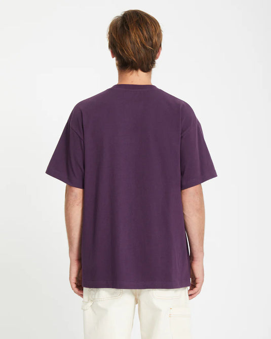 Volcom Men's Stone T-Shirt Grape Royal A4332409_GPR