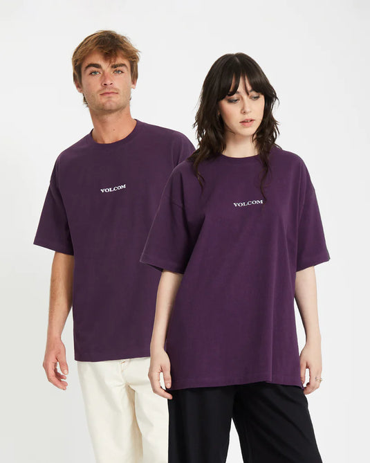 Volcom Men's Stone T-Shirt Grape Royal A4332409_GPR