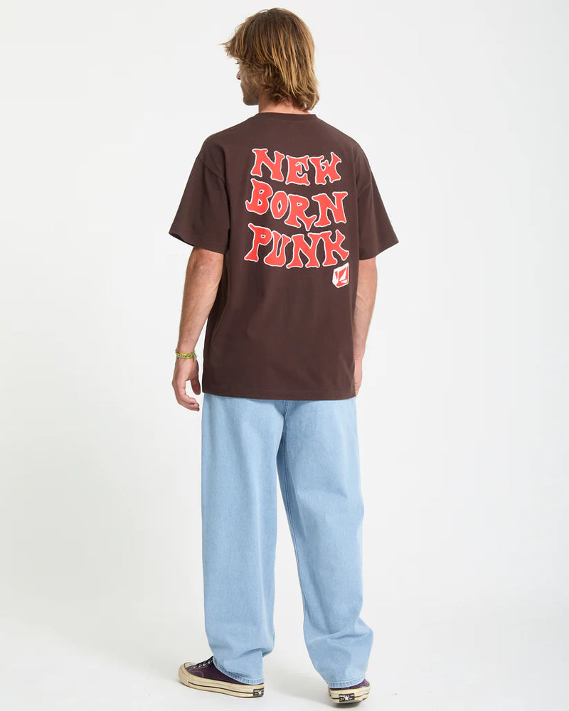 Load image into Gallery viewer, Volcom Men&#39;s New Born T-Shirt Cacao A4332552-CAO
