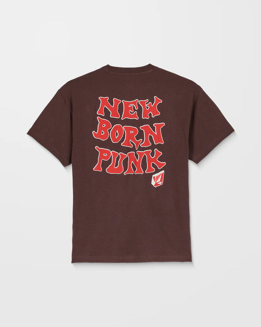 Volcom Men's New Born T-Shirt Cacao A4332552-CAO