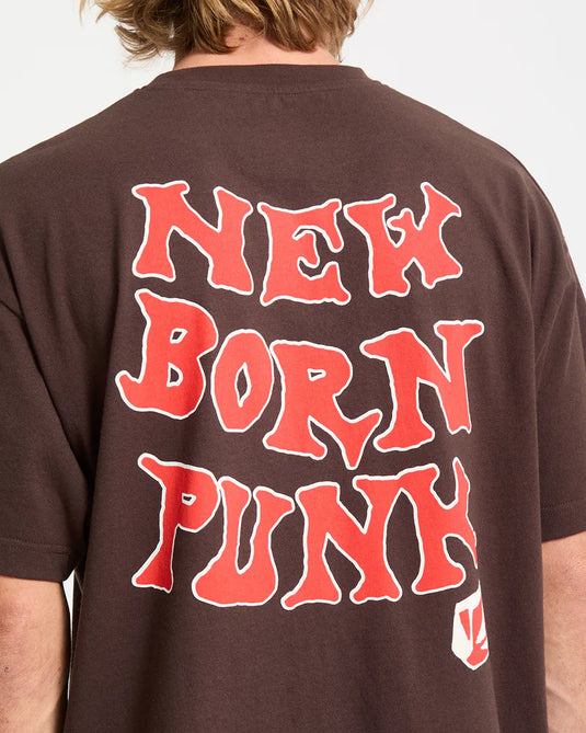 Volcom Men's New Born T-Shirt Cacao A4332552-CAO