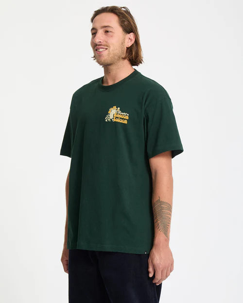 Volcom Men's Racoon Loose Fit T-Shirt Scarab A4332554-SCB