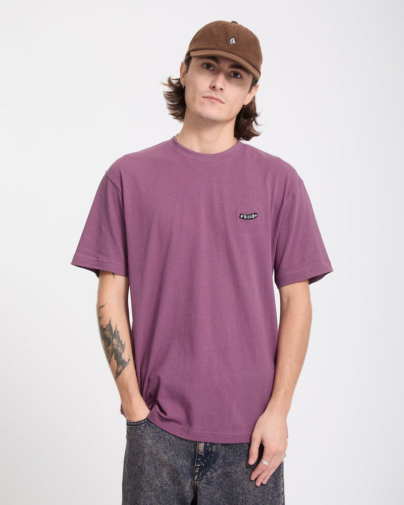 Load image into Gallery viewer, Volcom Men's Pistol Stone T-Shirt Orchid A4332600-ORD
