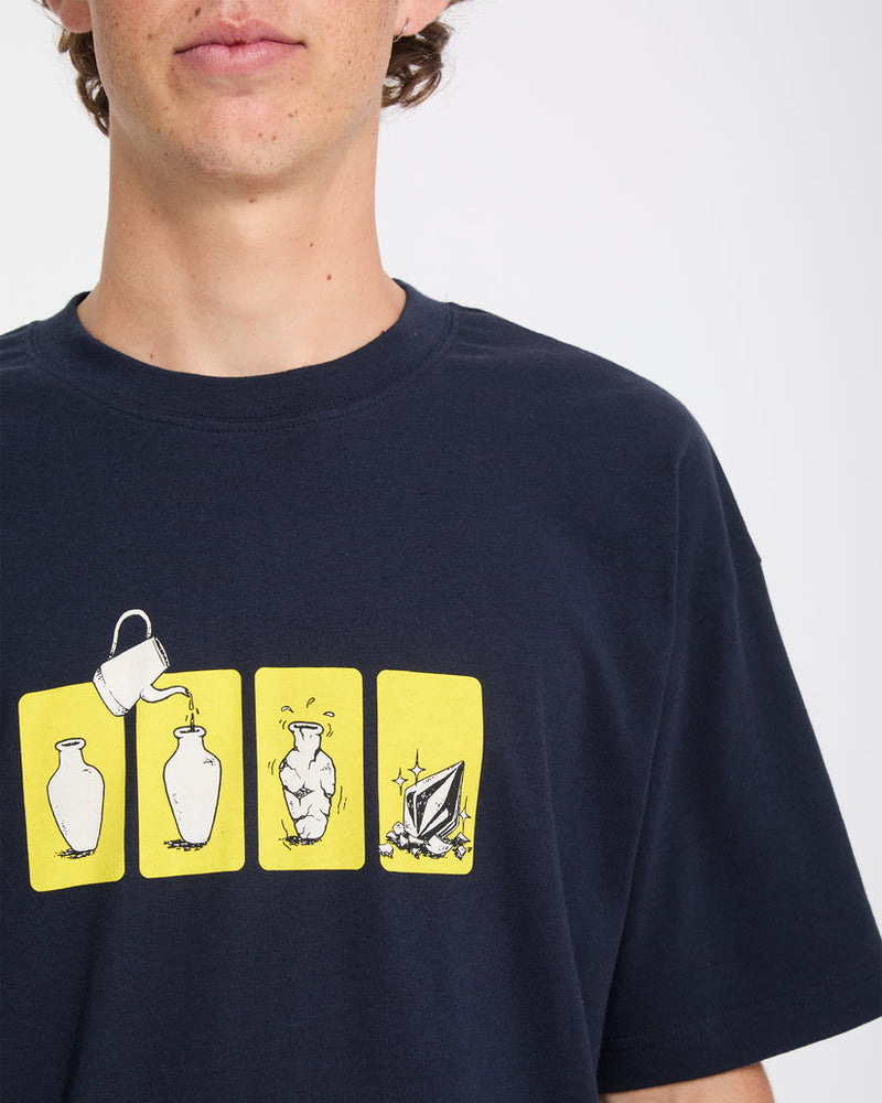 Load image into Gallery viewer, Volcom Men's Before I Break T-Shirt Marine A4332601-MRE
