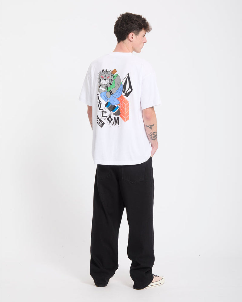Load image into Gallery viewer, Volcom Men's Sk8 Break T-Shirt White A4332603-WHT
