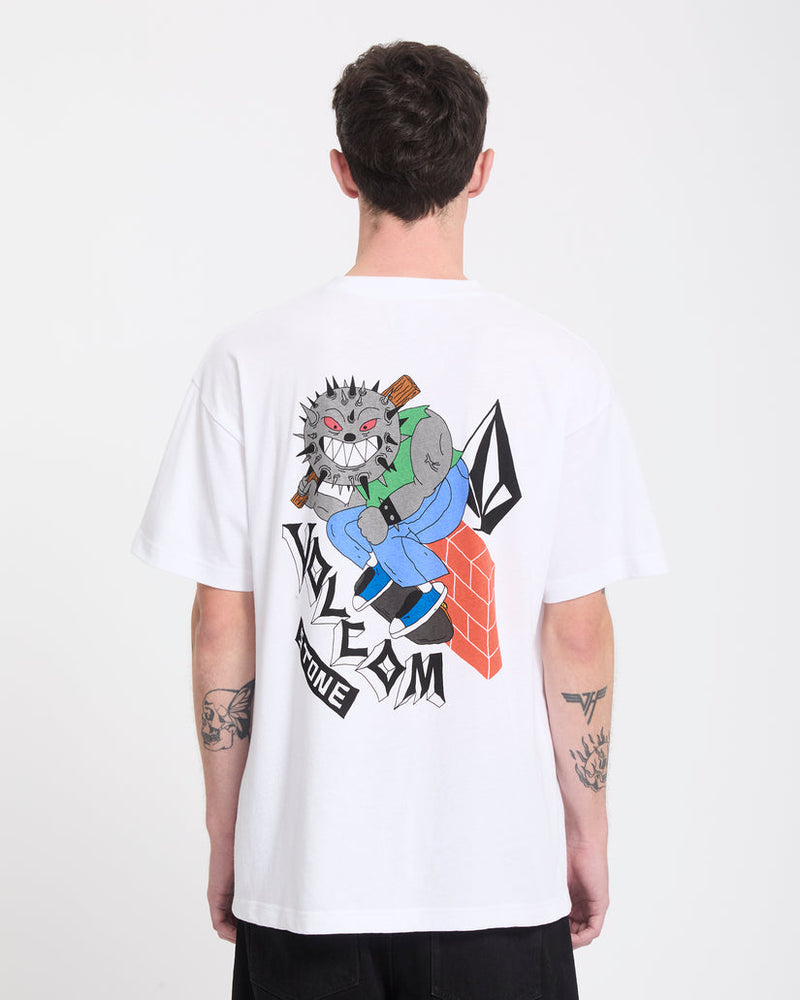 Load image into Gallery viewer, Volcom Men's Sk8 Break T-Shirt White A4332603-WHT
