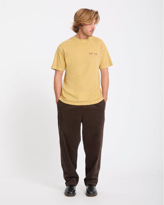 Volcom Men's Ozzy II T-Shirt Mustard A4332610-MUS