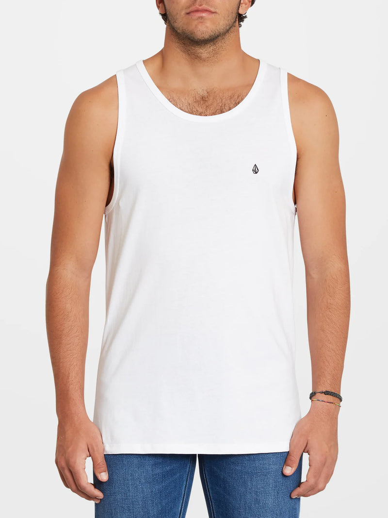 Load image into Gallery viewer, Volcom Men&#39;s Stone Blanks Classic Fit Tank Top White A4512105_WHT
