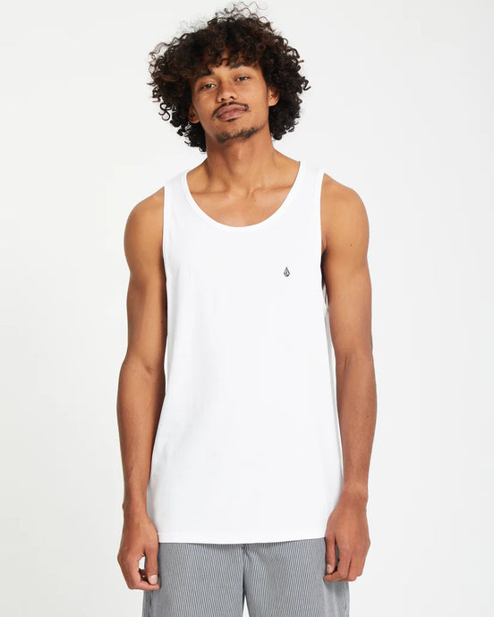 Volcom Men's Stone Blanks Tank Top White A4512105_WHT