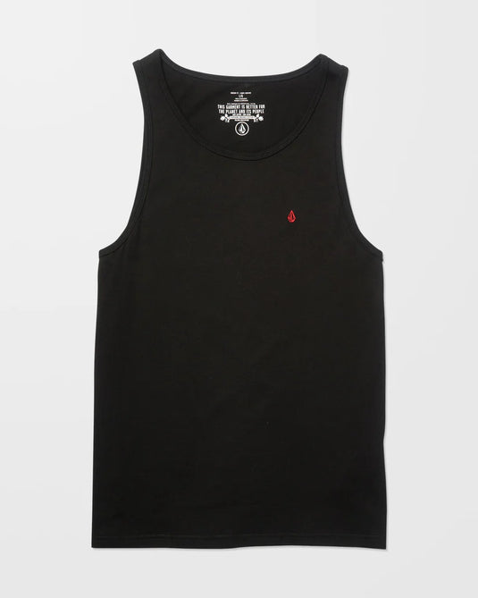 Volcom Men's Stone Blanks Tank Top Black A4512605_BLK