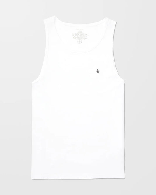 Volcom Men's Stone Blanks Tank Top White A4512605_WHT