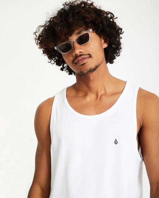 Volcom Men's Stone Blanks Tank Top White A4512605_WHT
